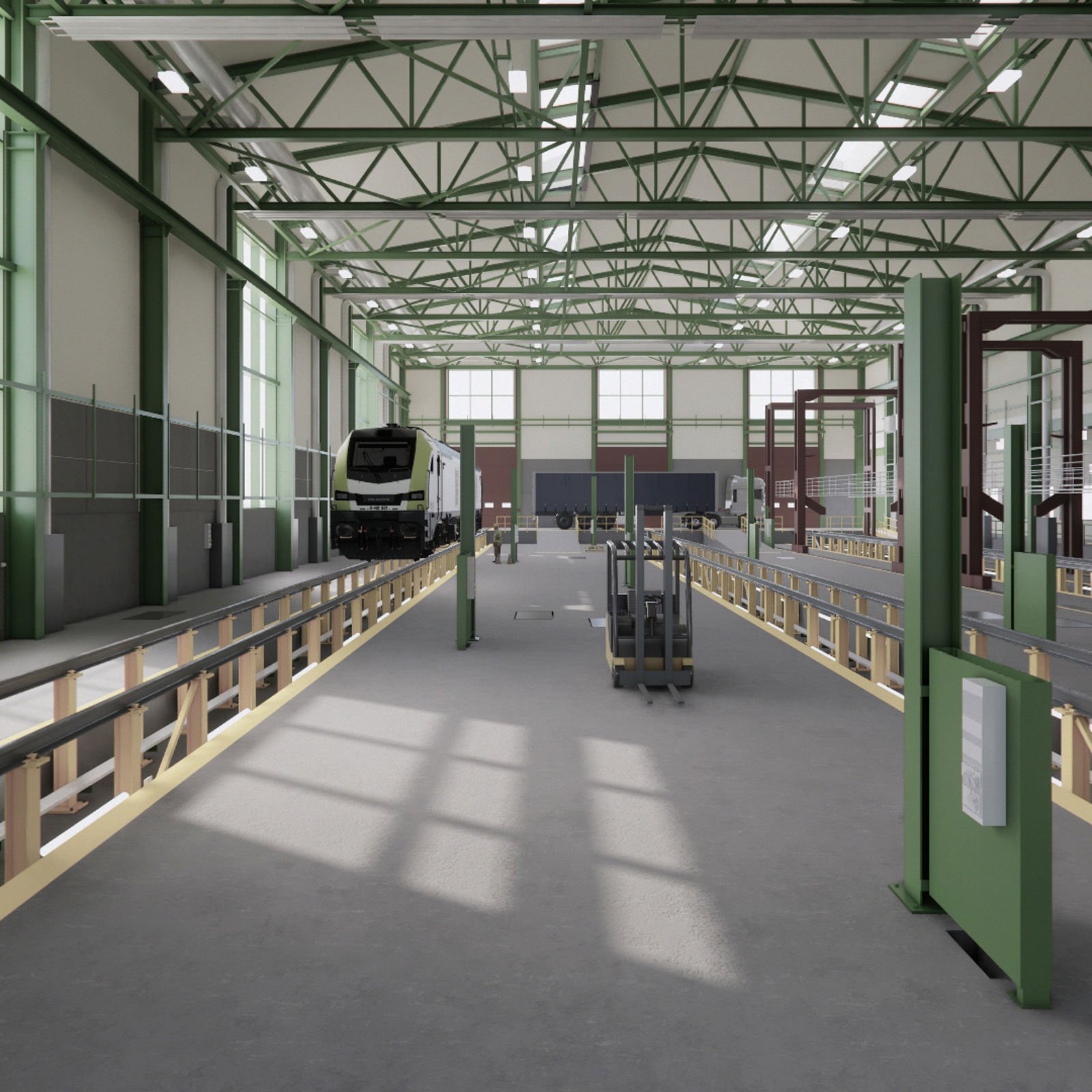 Innvendig interiørperspektiv.