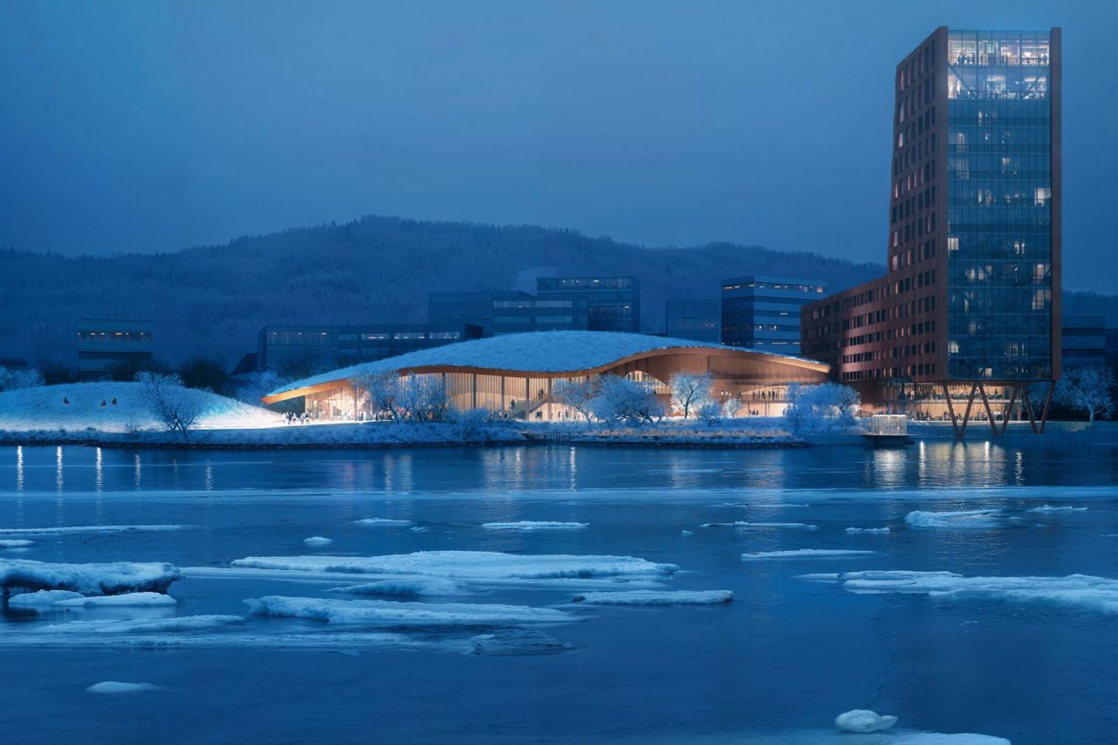 Illustrasjon fra arkitekt.