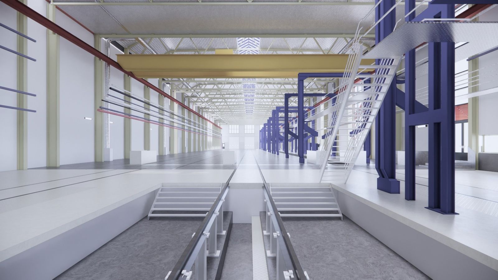 Illustrasjon av interiørperspektiv. 