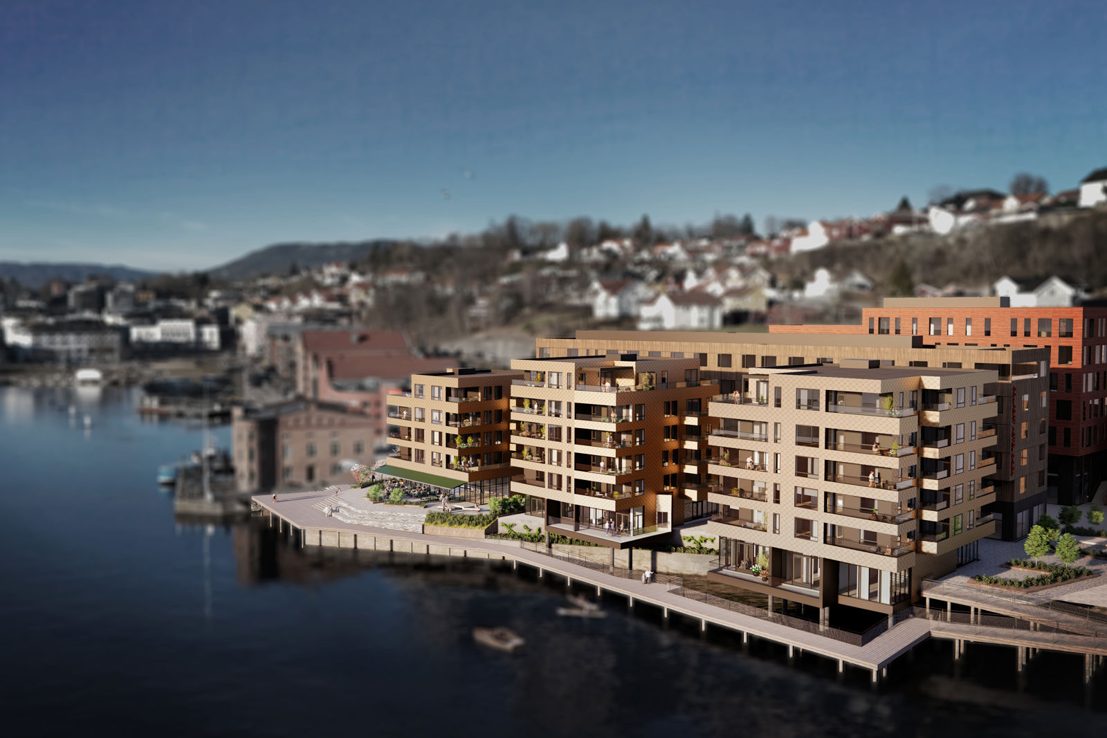 Utviklingsprosjekt på en brygge - rett i vannkanten