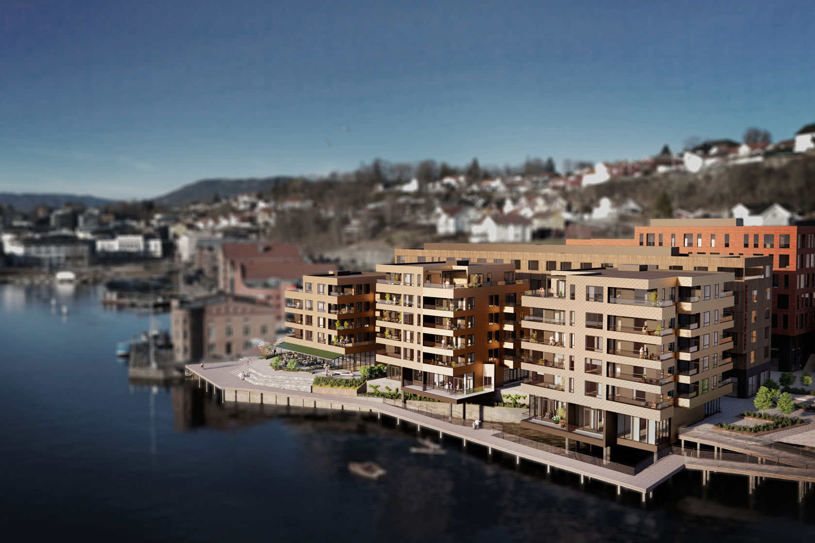 Utviklingsprosjekt på en brygge - rett i vannkanten