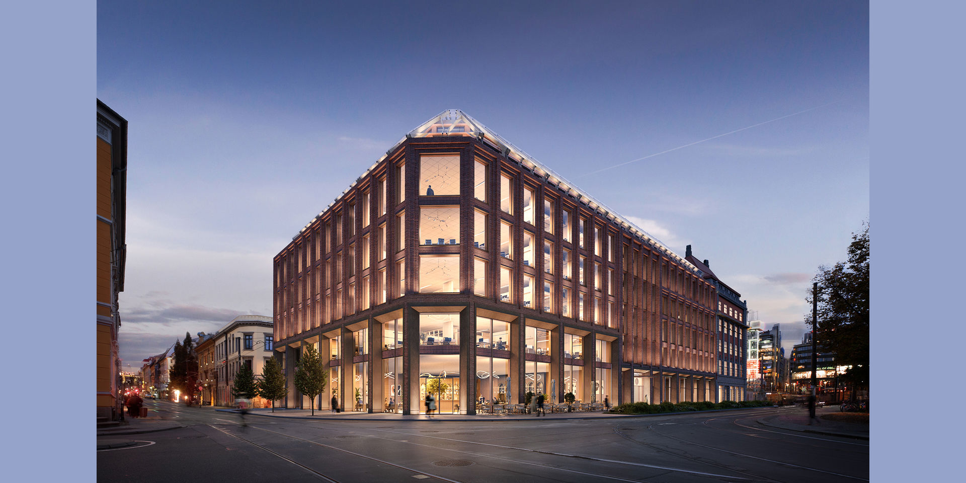 Illustrasjon av nytt næringsbygg