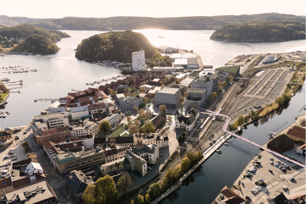 Oversiktsbilde over stasjonsområdet