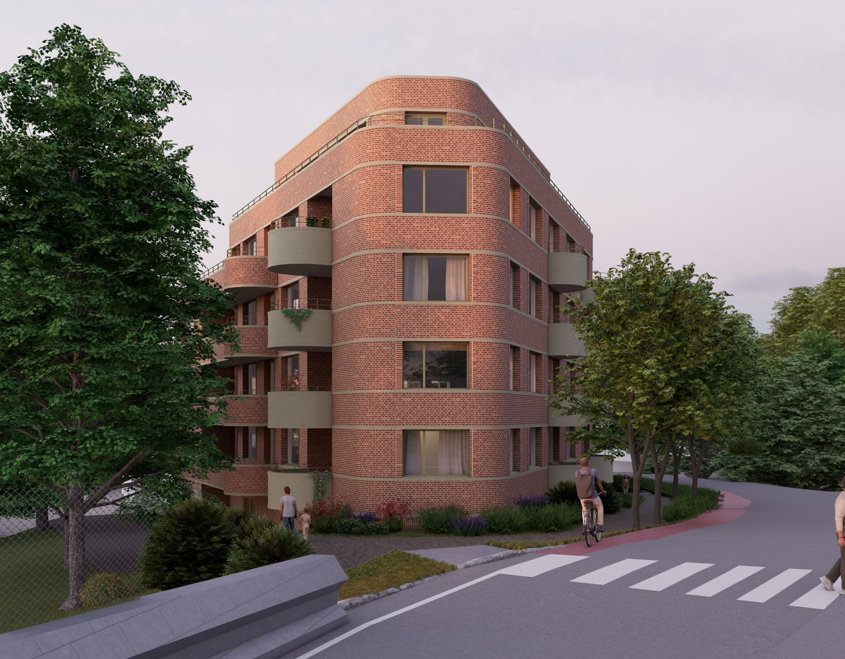 Fasaden sett fra bilveien