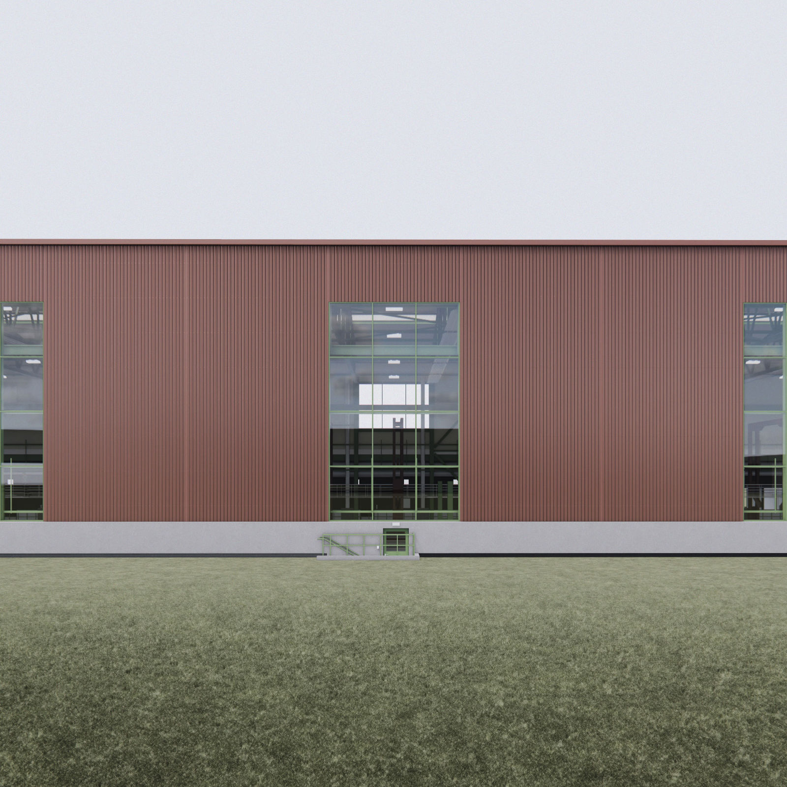 Eksteriør mot nord.