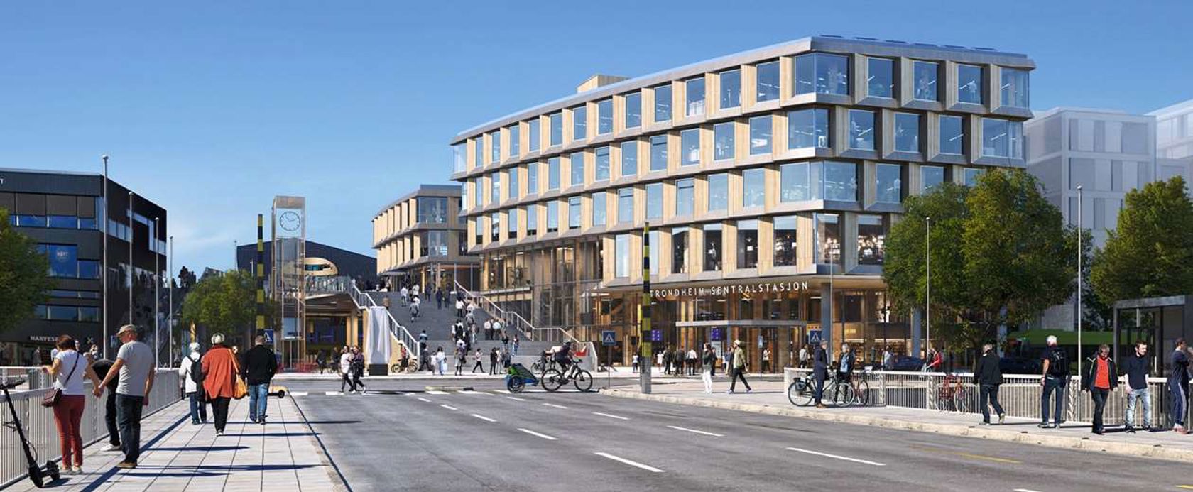 Illustrasjon av nye Trondheim S.