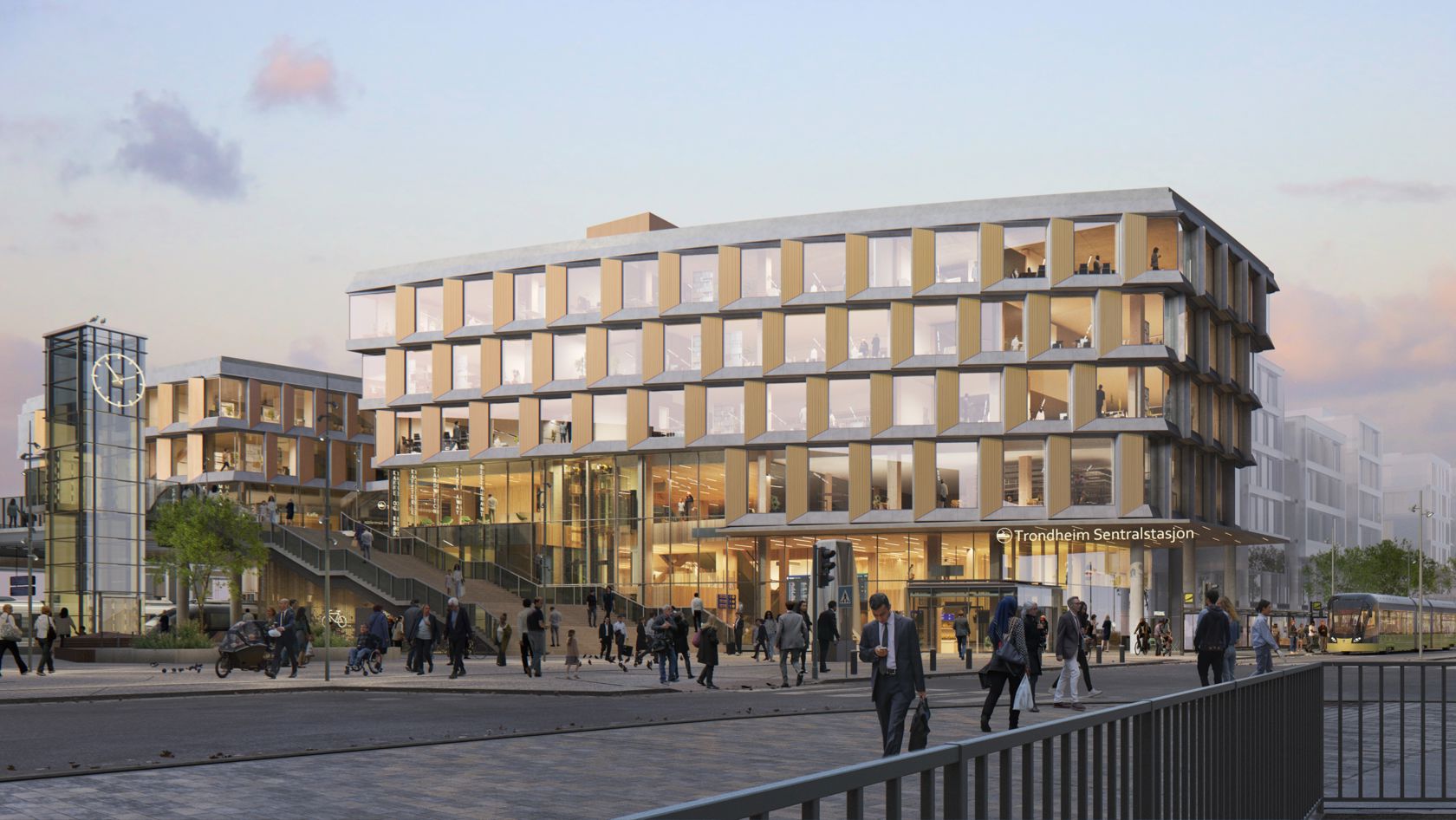 Illustrasjon av nye kontorbygg